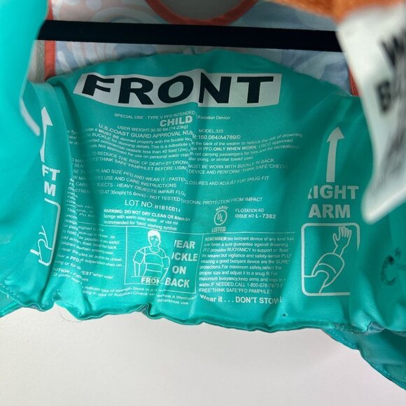 Speedo kids life vest size 30-50lbs - Picture 6 of 11